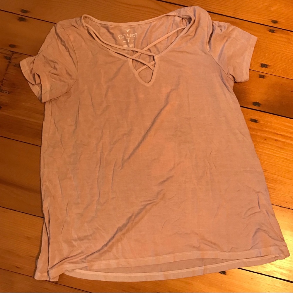 American Eagle Outfitters pink top